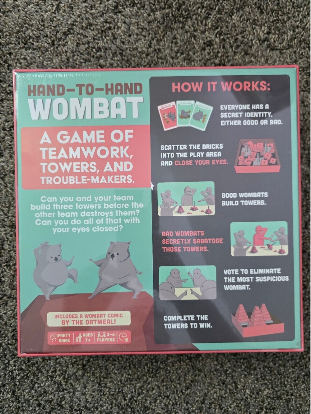 Hand-to-Hand Wombat Party Game by Exploding Kittens - Picture 2 of 5